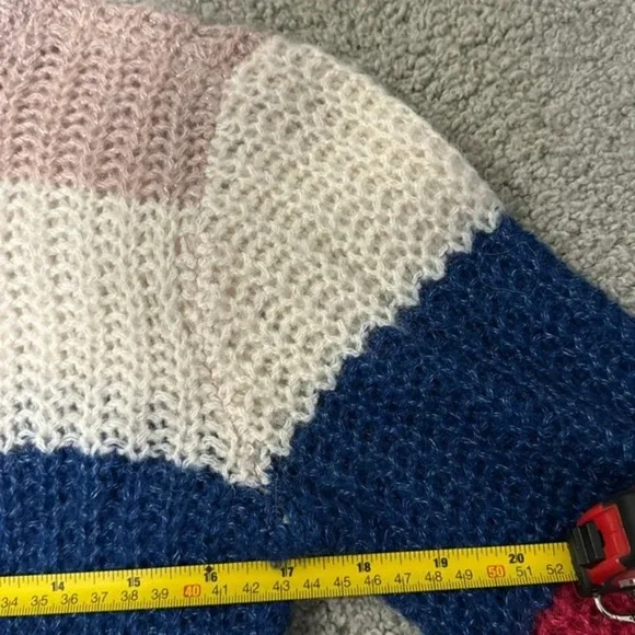 Colorful Striped Abercrombie & Fitch Rib  Knit Sweater - Picture 8 of 9